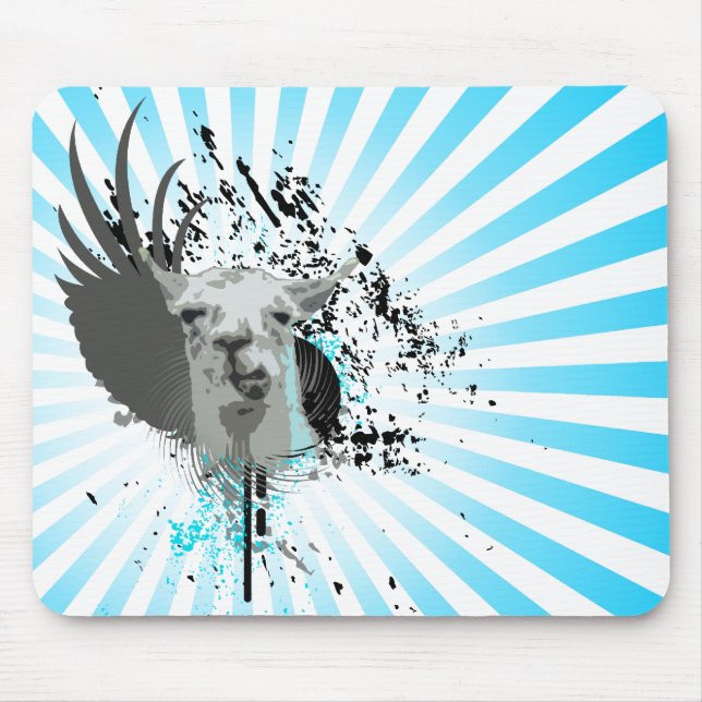 hi-fi llama. mouse mat (Front)