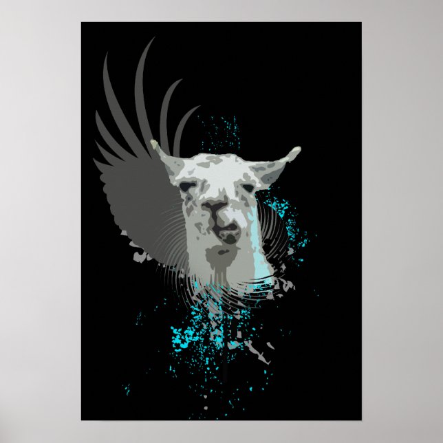 hi-fi llama. poster (Front)