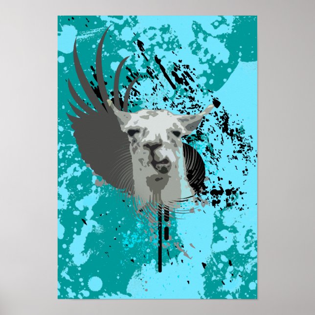 hi-fi llama. poster (Front)