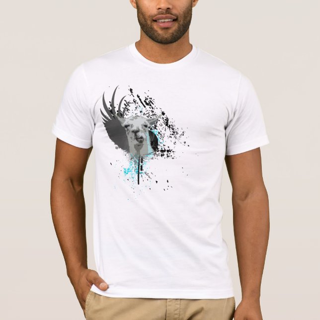 hi-fi llama. T-Shirt (Front)