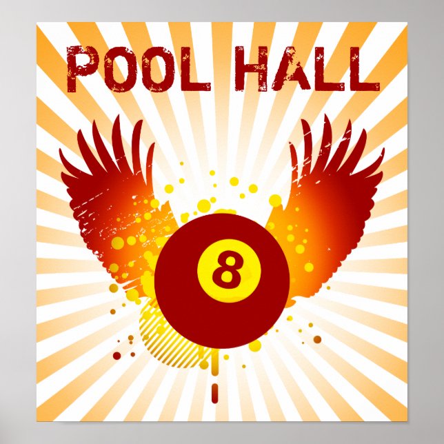 hi-fi pool hall poster (Front)