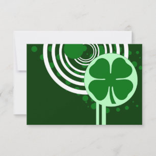 hi-fi shamrock bubbles invitation