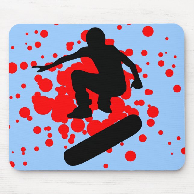 hi-fi skateboarding : bubbles : mouse mat (Front)