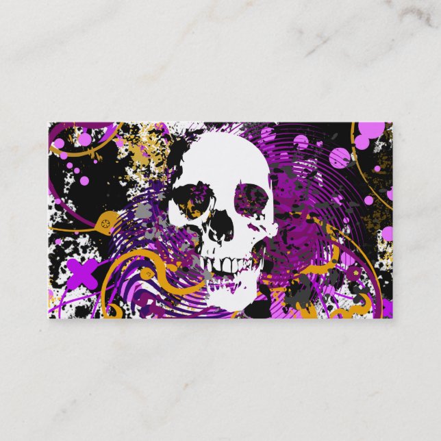 hi-fi skull business card (Front)