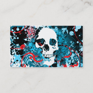 hi-fi skull business card