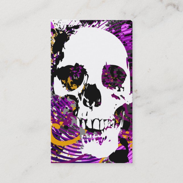 hi-fi skull business card (Front)