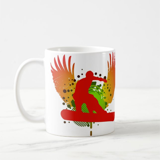 hi-fi snowboard coffee mug (Left)