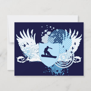 hi-fi snowboarder invitation