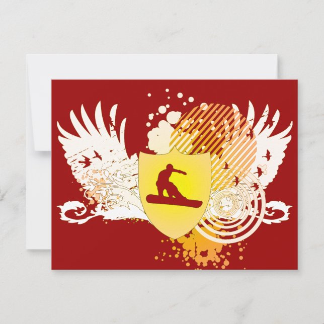 hi-fi snowboarder invitation (Front)