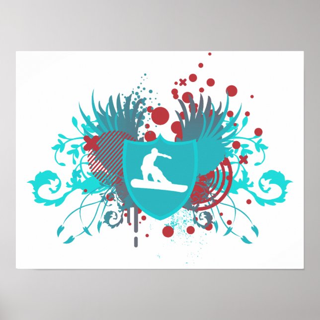 hi-fi snowboarding poster (Front)