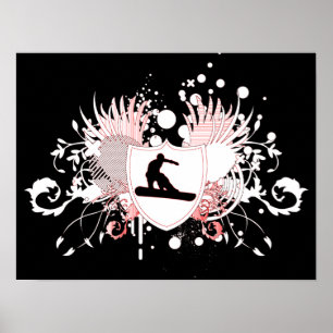 hi-fi snowboarding poster