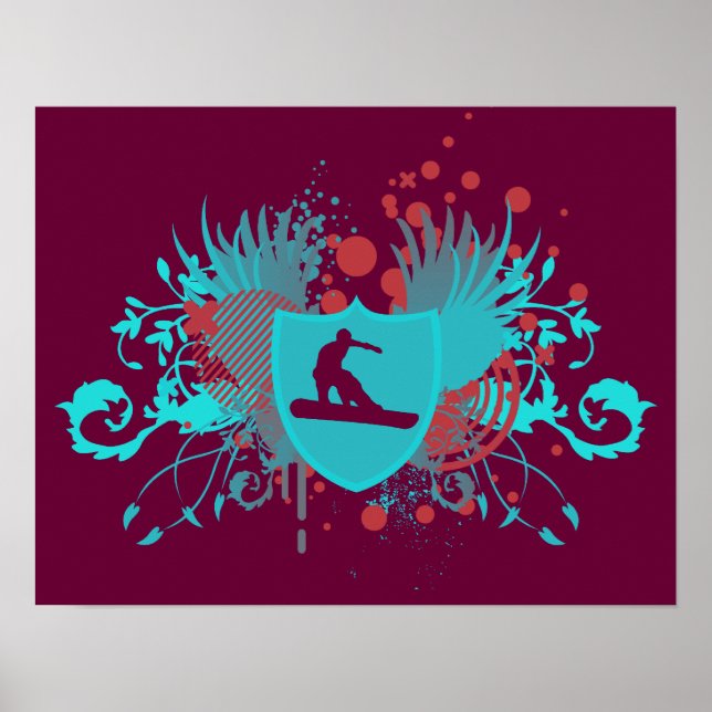 hi-fi snowboarding poster (Front)
