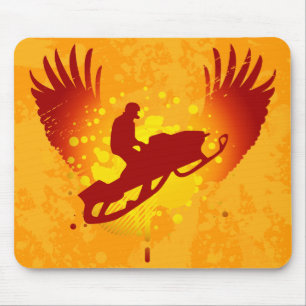 hi-fi snowmobiling mouse mat