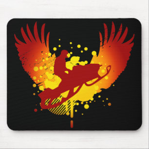 hi-fi snowmobiling mouse mat