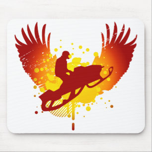 hi-fi snowmobiling mouse mat