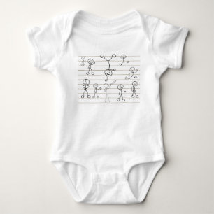 hi friends baby bodysuit