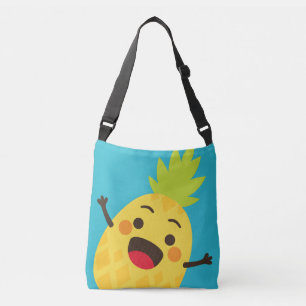 Hi Friends! Pineapple Illustration Crossbody Bag