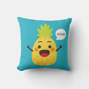 Hi Friends! Pineapple Illustration Cushion
