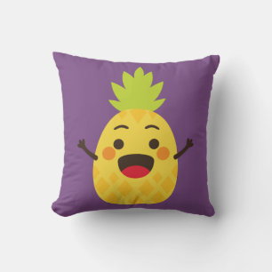 Hi Friends! Pineapple Illustration Cushion