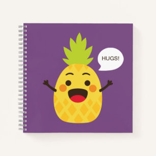Hi Friends! Pineapple Illustration Notebook