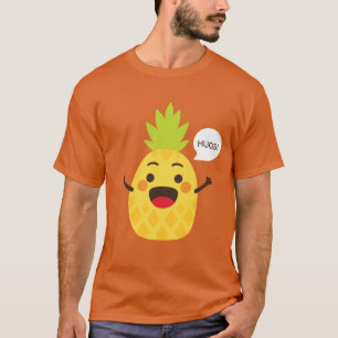 Hi Friends! Pineapple Illustration T-Shirt