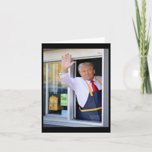 Hi Get Your Burger Donald Trump Cooks Fries Worker Card