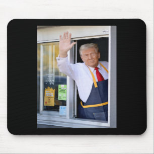 Hi Get Your Burger Donald Trump Cooks Fries Worker Mouse Mat