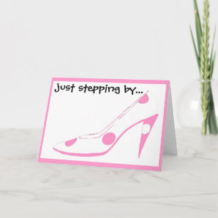 Hi Girlfriends Pink Shoes Card