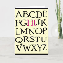Hi! Greeting Card, blank inside
