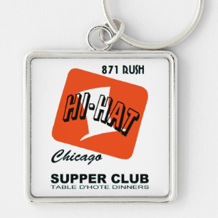 Hi-Hat Supper Club, Rush St., Chicago, IL Key Ring