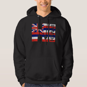 HI Hawaii Islands Hawaiian Flag Beach  Hoodie