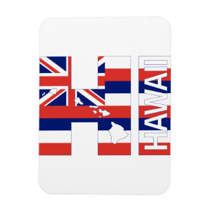 HI Hawaii Islands Hawaiian Flag Magnet