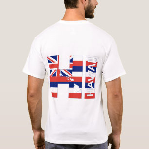 HI Hawaii Islands Hawaiian Flag T-Shirt