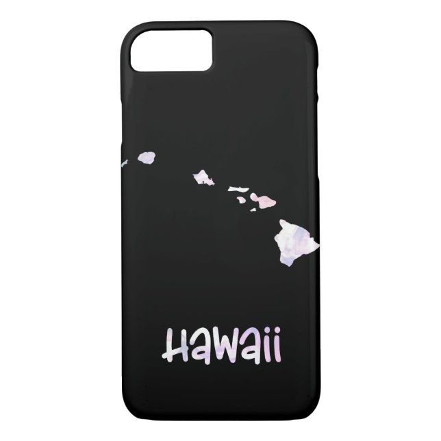HI Hawaii State Iridescent Opalescent Pearly Case-Mate iPhone Case (Back)