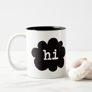 Hi Hello (Hi Hello Greetings) Two-Tone Coffee Mug