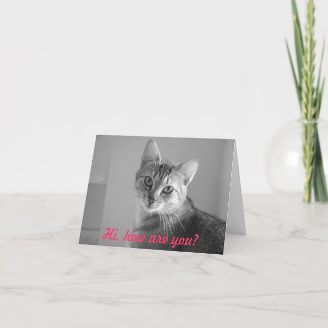 Hi how are you? note card (Front)