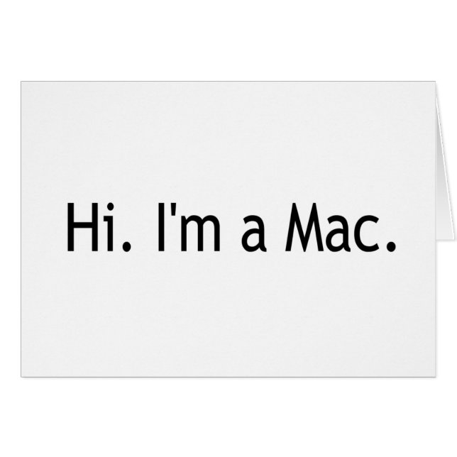 Hi I'M A Mac (Front Horizontal)