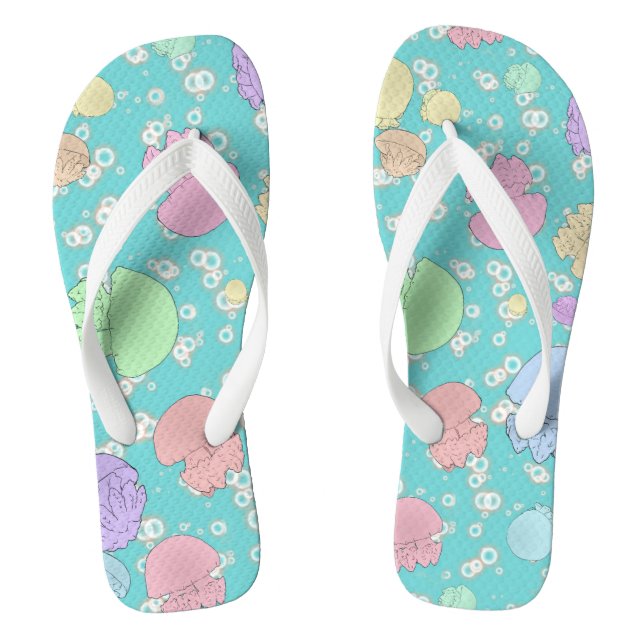 Hi, Jellyfish Flip Flops (Footbed)