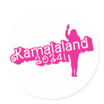 "Hi Kamala" – Round Sticker (no tagline)