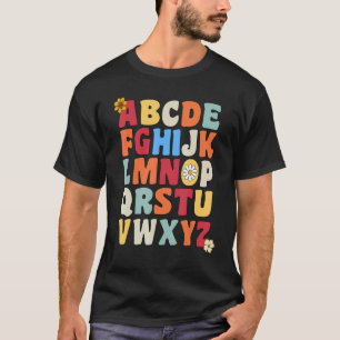 Hi Kindergarten Alphabet ABCs Preschool Vintage Te T-Shirt