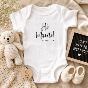 Hi Mami Est 2026 New Mum Baby Bodysuit