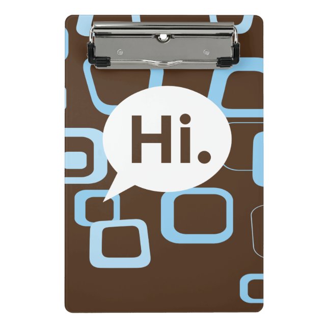 Hi. Mini Clipboard (Front)