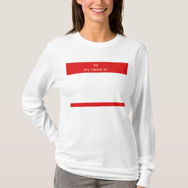 Hi! my name is T-Shirt (Front)