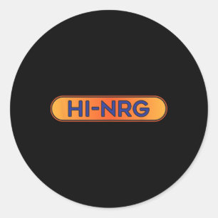 Hi-nrg Disco Tee - Dance Club Party Vibes  Classic Round Sticker