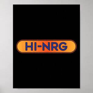 Hi-nrg Disco Tee - Dance Club Party Vibes Poster