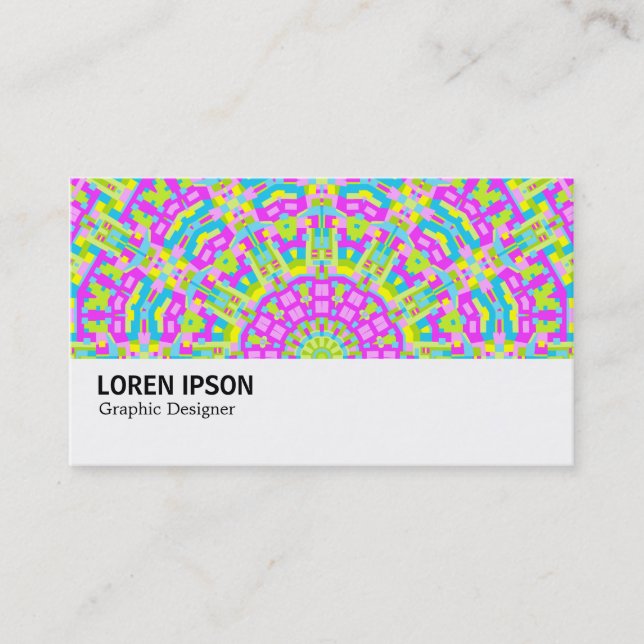 Hi-Phi - 0120 - Colourful Kaleidoscope Business Card (Front)