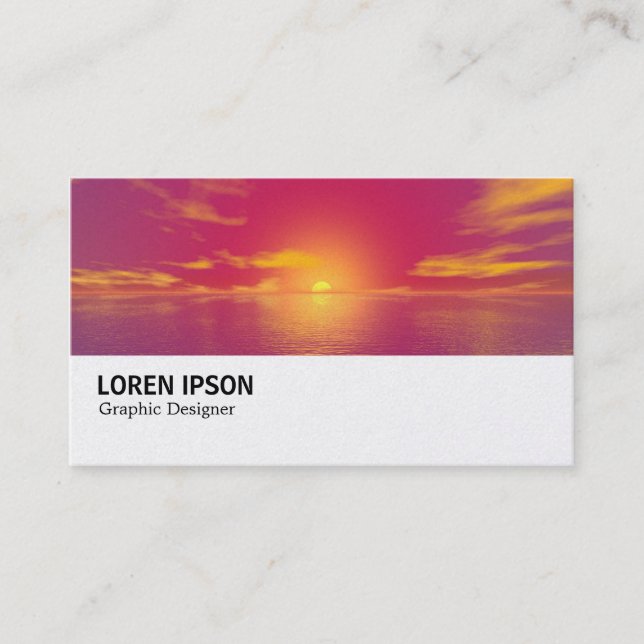 Hi-Phi - 0138(Gold) - Sunrise Sunset Business Card (Front)