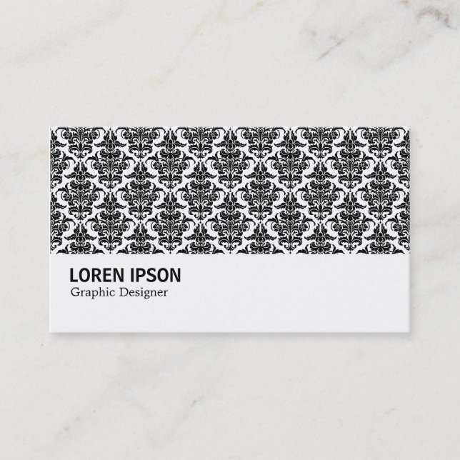 Hi-Phi - 0214 - Damask Pattern Business Card (Front)