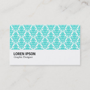 Hi-Phi - 0219 - Aqua Damask Business Card
