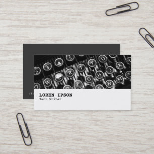 Hi-Phi - 0256 - Old Typewriter Business Card
